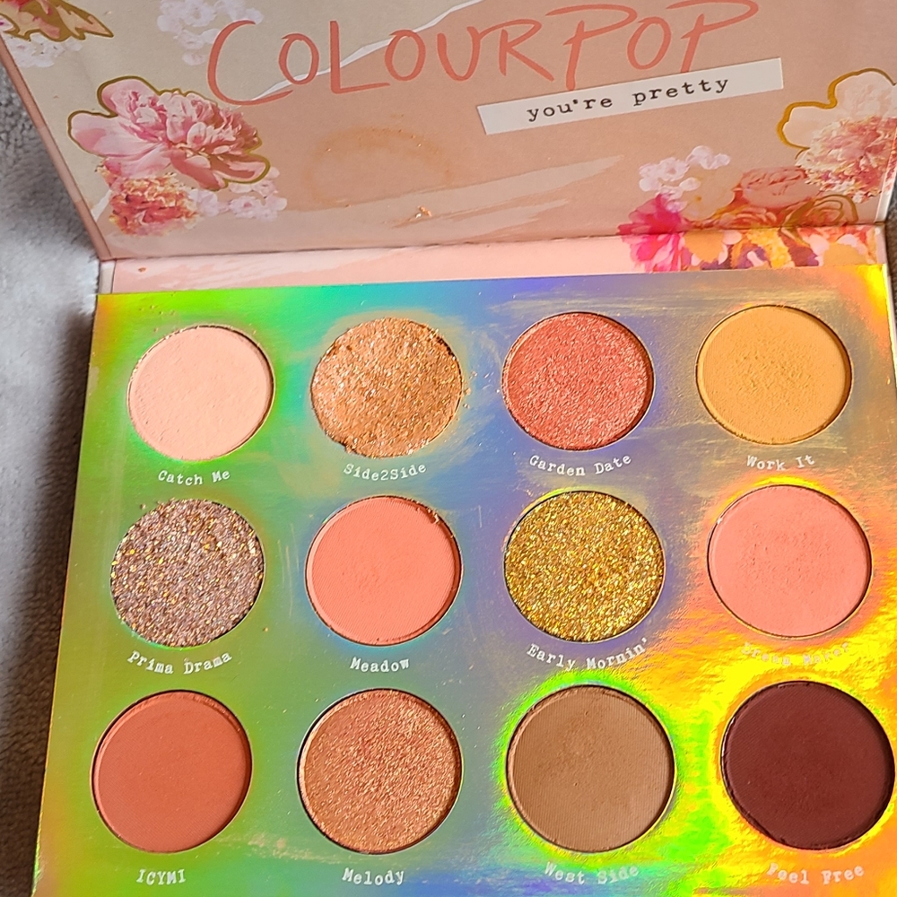 Colourpop Sweet Talk Peach Pallette and Blush Bundle